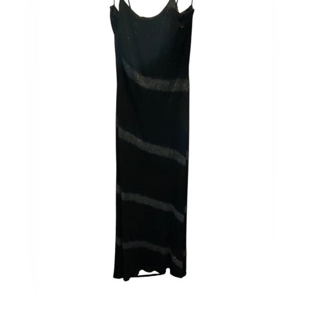 Alfred Angelo black and crystal slinky event dress size 6